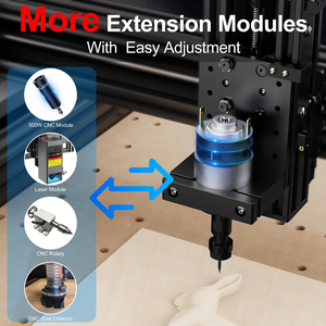 Venta caliente CNC dos árboles TTC 450 mini pequeño 2 en 1 máquina CNC máquina láser grabado CNC enrutador de madera corte - Product Image 2