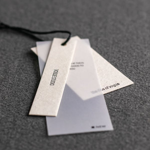 <strong>Custom</strong> Luxury Garment Swing <strong>Tags</strong> Clothes Label Paper hang <strong>Tag</strong> with <strong>String</strong> for Clothing Garment Bag - Product Image 3