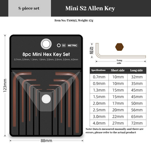 Chất Lượng Cao L Hình Dạng Phổ Cờ Lê Metric Imperial Ngắn Hình Lục Giác Đầu <span class=keywords><strong>Allen</strong></span> Cờ Lê Bộ - Product Image 4