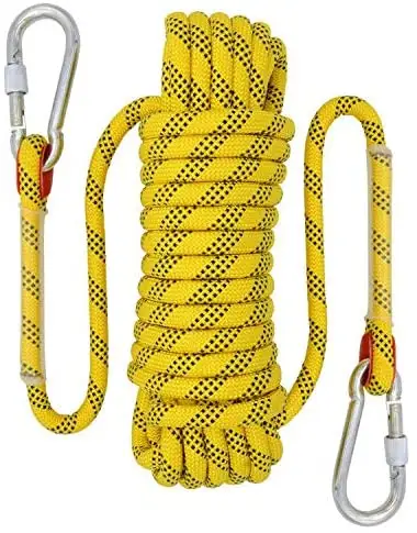 Cuerda de seguridad estática para escalada en roca, nailon trenzado de 9mm/10mm/10,5mm/11mm/12mm/13mm/14mm, gran oferta