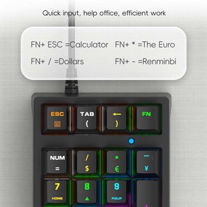 Envío rápido al por mayor Mini teclado compacto con cable portátil para pestañas - Product Image 5
