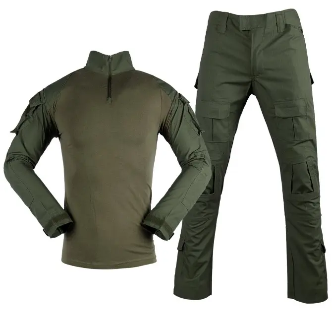 ชุดยุทธวิธี G2สีเขียวทหารผ้าฝ้ายโพลีเอสเตอร์