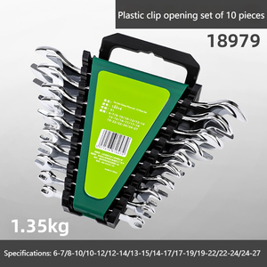 Yüksek kaliteli kombinasyon anahtar alet seti 6/7/8/10/12 adet açık uç anahtarı metrik cilalı OEM özelleştirilebilir donanım onarım aracı - Product Image 5