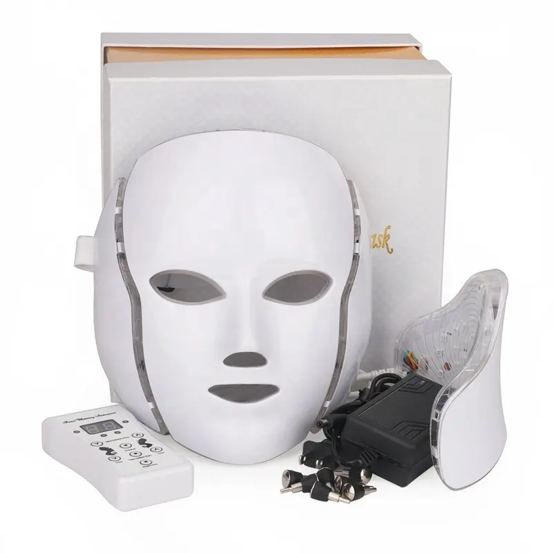 Hot sales Red Light Facial Device Photon Light Therapy Led Light Facial Skin Beauty Therapy 7 Colors LED Skin care
