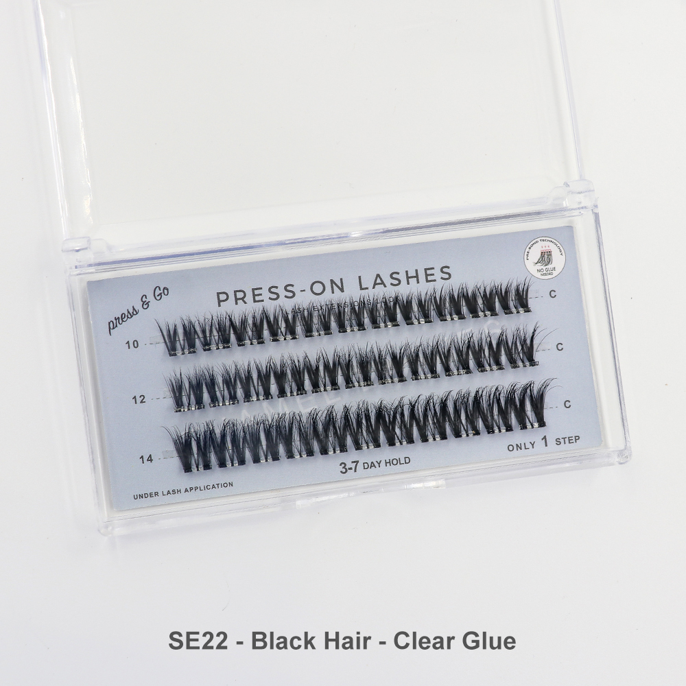 3 Ligne - SE 22 - Cheveux noirs - Colle transparente