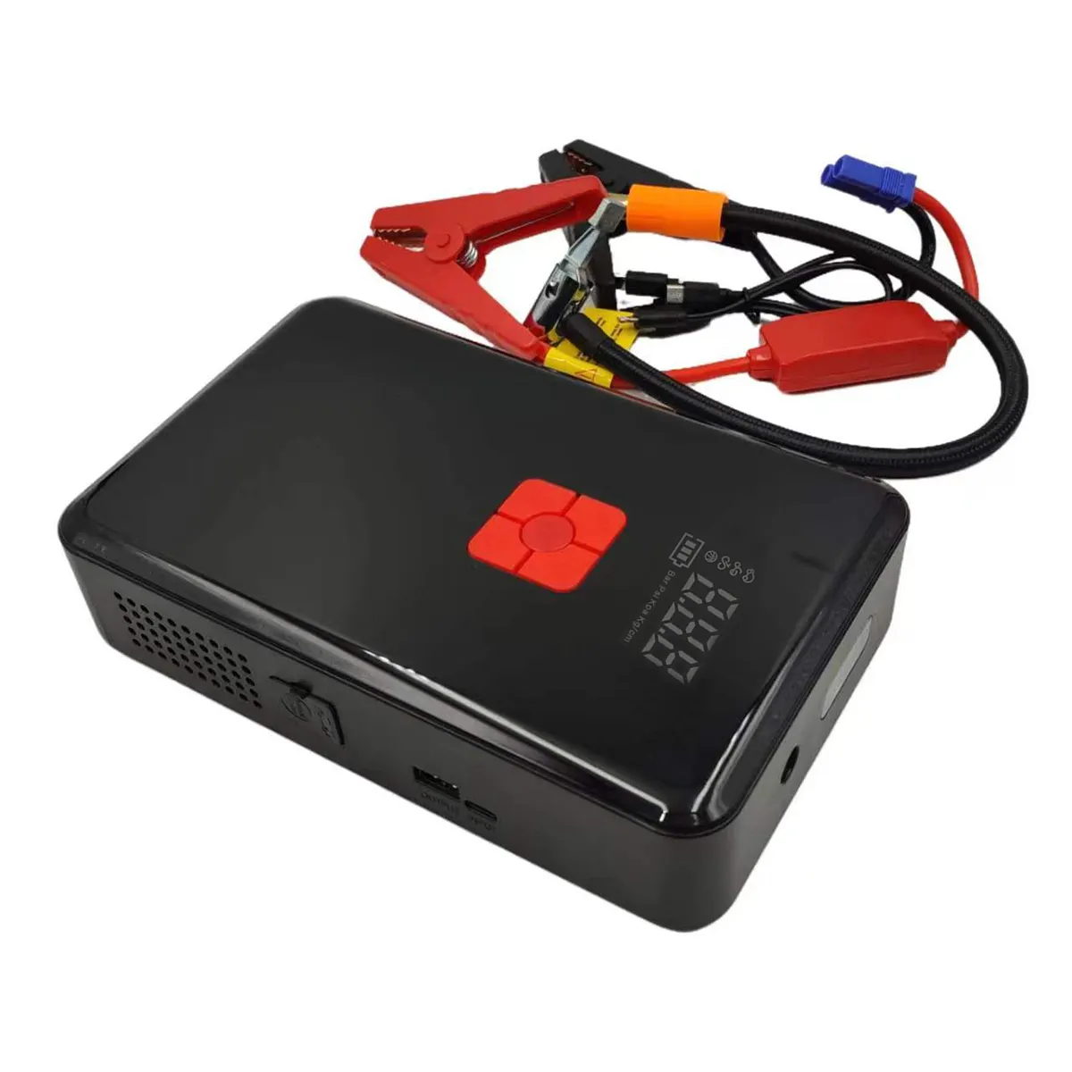 12V car boost battery jump start emergency power bank with air compression pump 300A car jump starter inflatable power starter