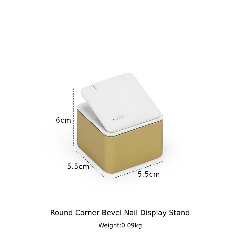 Round Corner Bevel Nail Display Stand