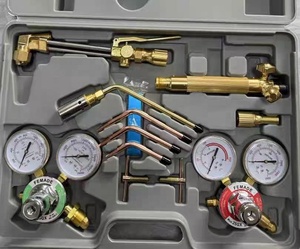 Oksijen ve asetilen gaz kesme meşale ve kaynak kiti, taşınabilir kesme ve kaynak kıyafeti - Product Image 1