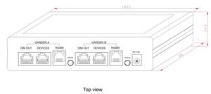 Smart 4 Channels Control Master 0-10V PWM controlador de luz de cultivo de invernadero LED para 200 controlador de panel táctil LED 0-10V dimmer