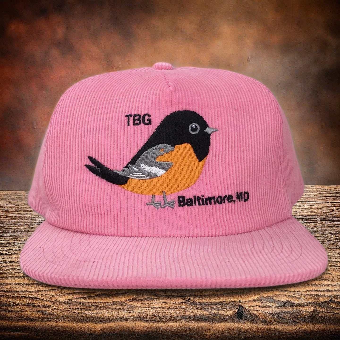 Pink Corduroy Cap