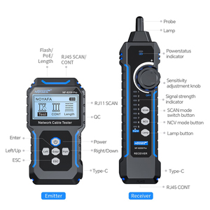 Cable Tester Rj45 <strong>Network</strong> Find the Target Line and Identity PoE Devices Quickly - Product Image 5
