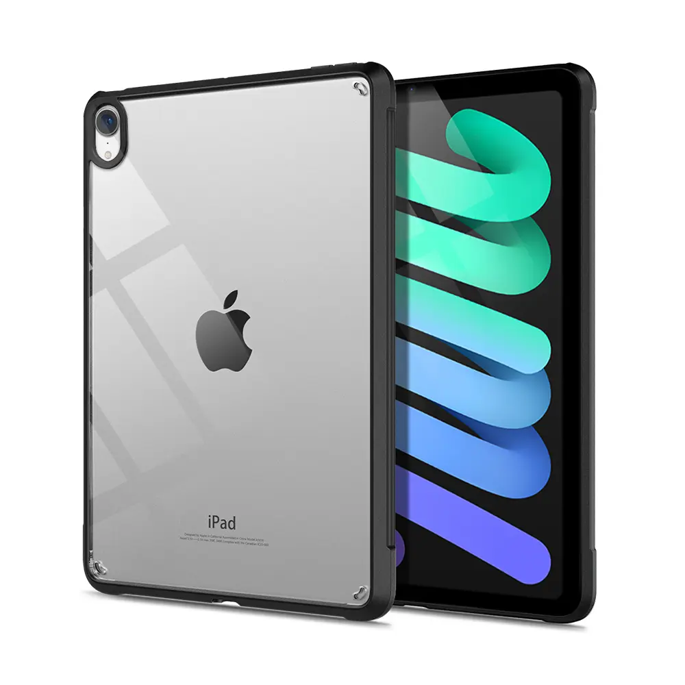 Casing Tablet Apple, untuk apple iPad Mini 6 8.3 inci transparan keras tahan guncangan dukungan Apple pensil magnet ramping ringan