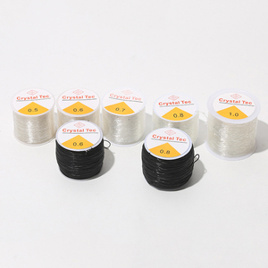 SOJI <strong>Factory</strong> Price Large Rolls 0.5MM 0.6MM 0.7MM 0.8MM 1MM Crystal <strong>Elastic</strong> Beaded <strong>String</strong> for Jewelry Making Necklace Bracelet - Product Image 2