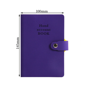 Custom Logo <strong>Pattern</strong> <strong>Embossed</strong> Journal A6 Account Book Leather Recycle Paper Office <strong>Small</strong> Diary <strong>Notebook</strong> - Product Image 4