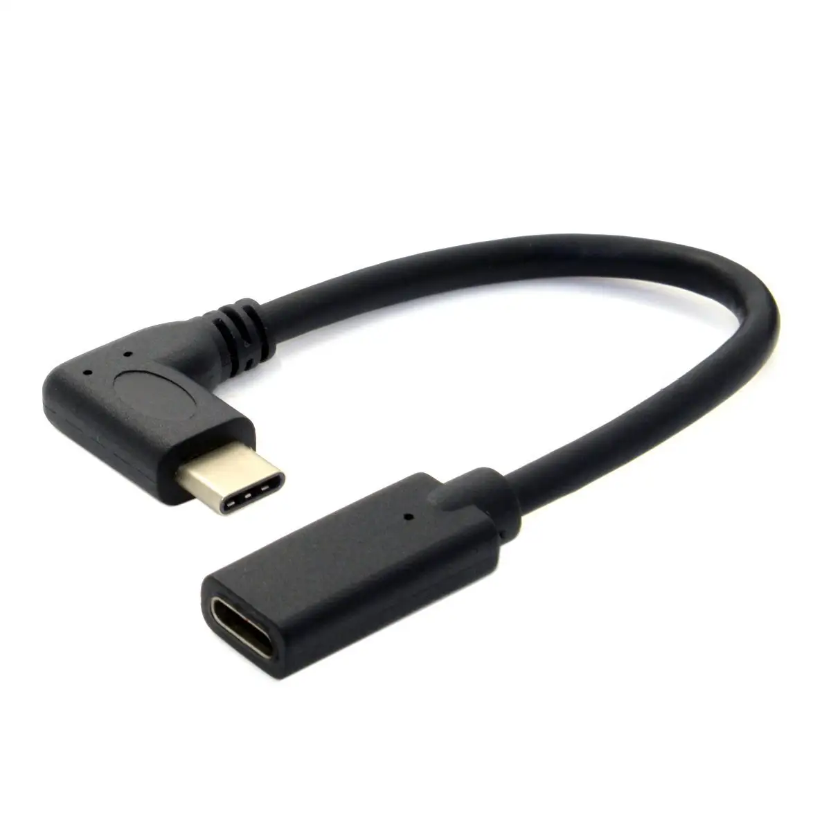 Câble d'extension USB C à Angle droit de 90 degrés mâle à femelle, Version USB 3.1