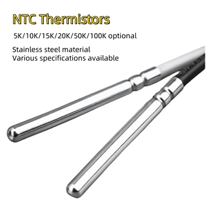NTC 10K NTC Thermistor 1% Accuracy <strong>Temperature</strong> <strong>Sensor</strong> <strong>for</strong> Refrigeration Air Conditioning 1M 3950 Waterproof Probe - Product Image 2