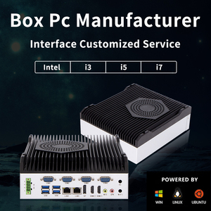 Endüstriyel gömülü Mini PC H310 X86 çekirdek 8/9-I3/I5/I7/I9 Fan 9-36V geniş gerilim Mini kutu bilgisayar - Product Image 4