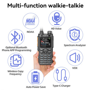 Radtel RT-910B 5W 6M Walkie-Talkie per applicazioni Bluetooth programmazione 45-59MHz TX/RX 960 canale AM/FM Air Band C-Type Spectr