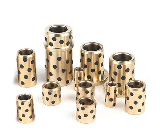 High quality customized oil-free flange bushing brass mechanical guide sleeve parts cnc machining