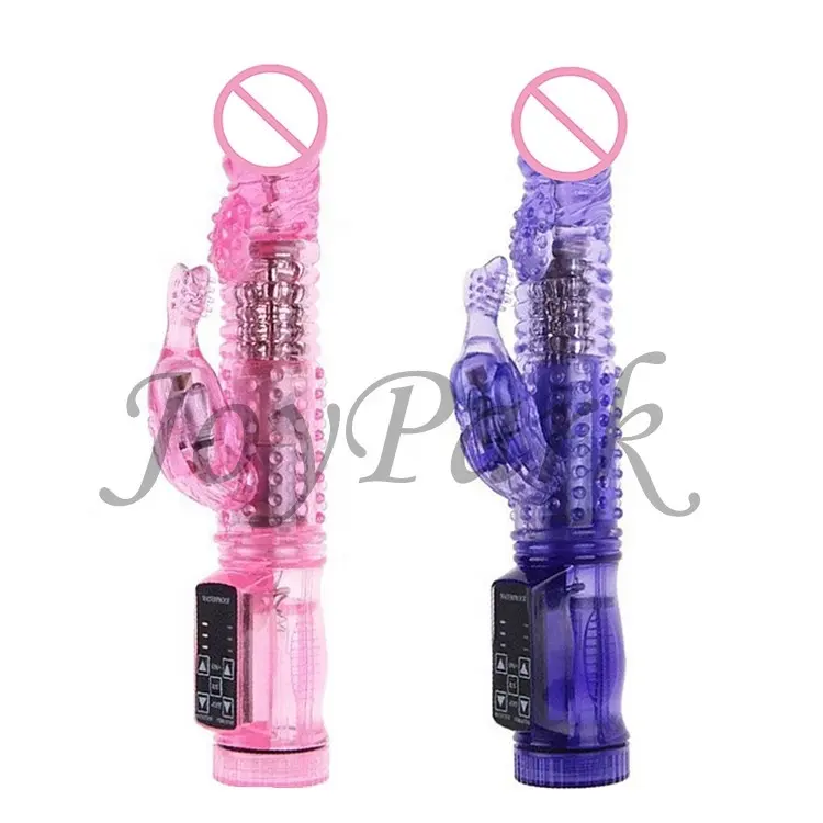 JoyPark-juguete sexual giratorio de 36 velocidades para mujer, Consolador de punto G con cabeza de conejo, color rosa