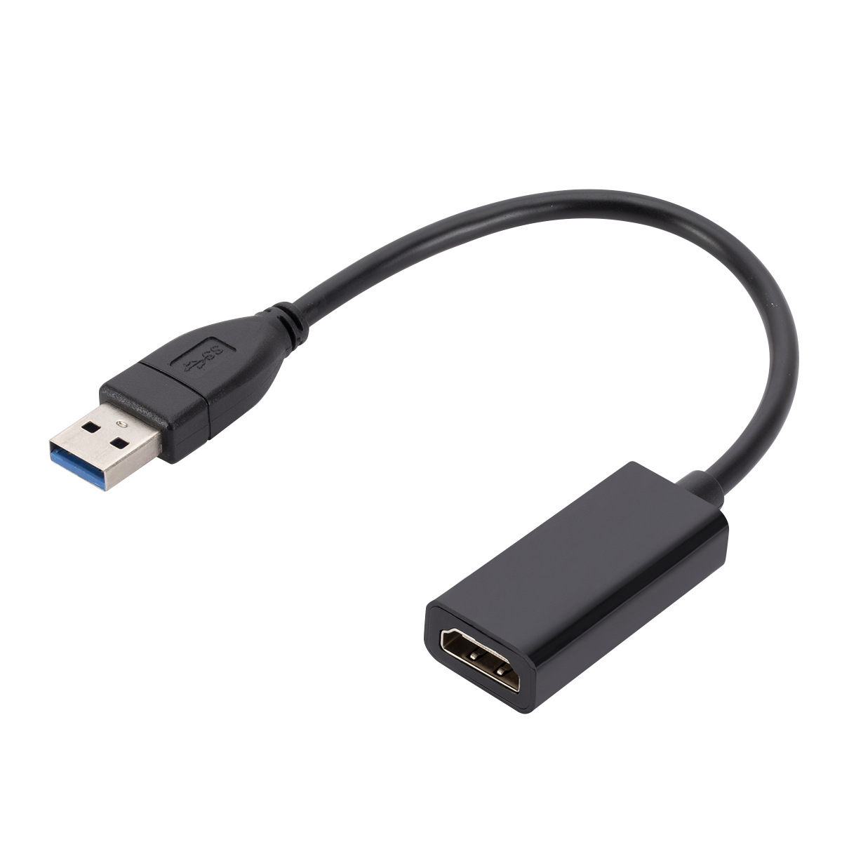 USB vers HDMI noir, petit boîtier
