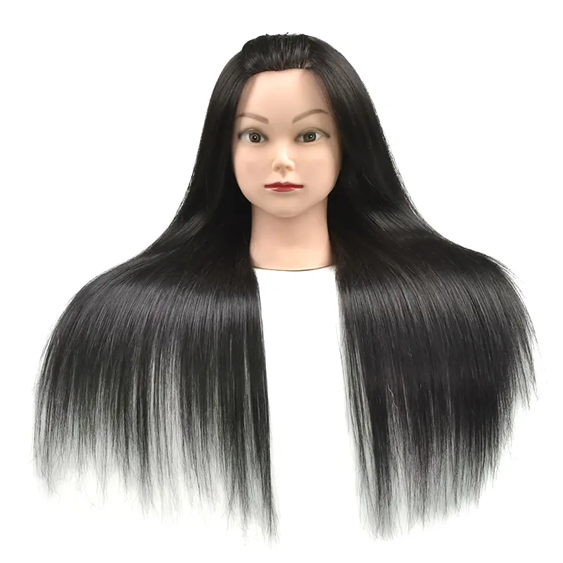 人形用の安い人工毛、ヘアカット用の美容人工毛トレーニングヘッド