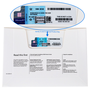 微软视窗10家用DVD原始设备制造商与COA贴纸100% 全球在线激活赢得10关键操作系统12个月保修 - Product Image 6