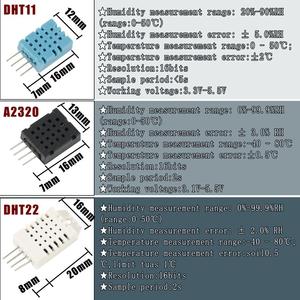 Digital <strong>Temperature</strong> <strong>Humidity</strong> <strong>Sensor</strong> Module Board + PCB Ultra-low Power High Precision DHT11 DHT22 AM2320