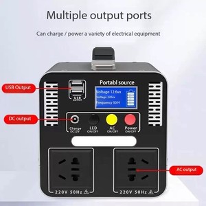 <span class=keywords><strong>300W</strong></span> 110V 220V便携式家用或野营多功能插座，长寿命移动电源