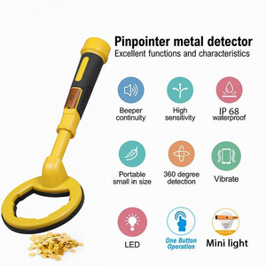 Pinpointer เครื่องตรวจจับโลหะแบบมือถือกันน้ำอย่างเต็มที่แบบ2 In 1,เครื่องตรวจจับโลหะสีทองใต้น้ำพัลส์เหนี่ยวนำ De ซองโลหะ LED - Product Image 5