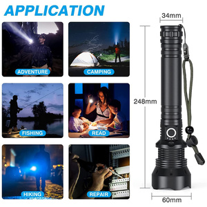 30 Wát Sạc Mạnh Nhất XHP70 Đèn Pin Lumen Cao Nhôm Chống Thấm Nước P70 LED Lanterna Torch Với 26650 Cho Cắm Trại - Product Image 5