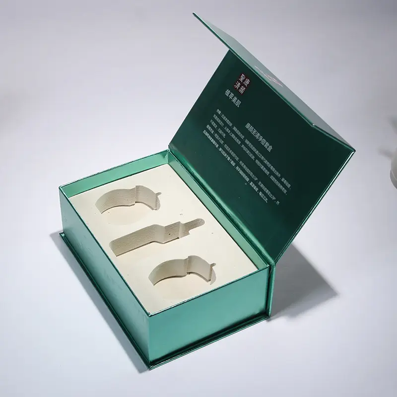 Petite boîte en papier pliable en forme de livre personnalisé écologique, boîte cadeau magnétique