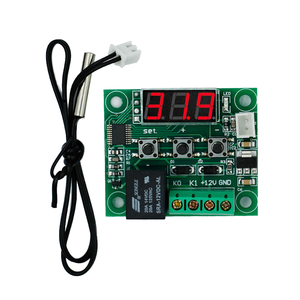 W1209 Digital LED DC 12V controlador termostato temperatura genial módulo interruptor de Control en/controlador placa + Sensor NTC - Product Image 1