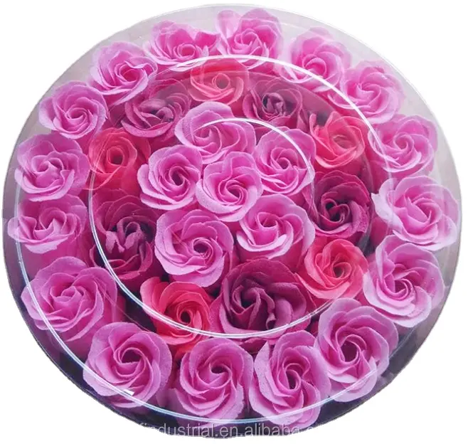 Изготовленная на заказ бумажная мыльная Роза цветочная подарочная упаковочная коробка Розовое Мыло Цветочная Подарочная коробка набор портативная мини-мыльная бумага