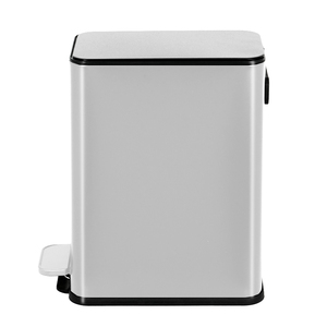 5L Basics Stainless Steel Rectangular Soft-close Garbage <strong>Bin</strong> Step Trash <strong>Can</strong> Pedal <strong>Bin</strong> with Foot Operated - Product Image 5