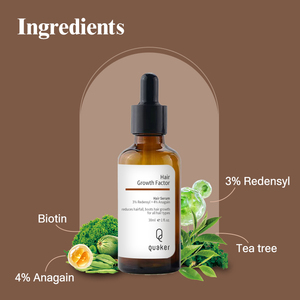 Qquaker 3% redensyl 4% anagain 2% propapil tóc tăng trưởng huyết thanh tự nhiên thành phần hữu cơ - Product Image 4