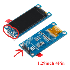 Modulo OLED da 1.29 pollici 1.29 "schermo 12864 bianco 128x64 OLED LCD LED Display modulo IIC SPI interfaccia CH1115 per Arduino