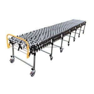 Rueda de patín, transportador flexible, transportador de rodillos telescópico para carga de contenedores de camiones, descarga - Product Image 4