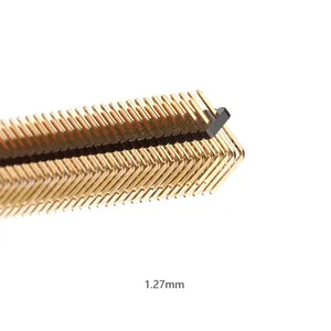 1.27 dik açı çift sıra dip pin başlık konektörü 2-80 Pin 1.27mm pin başlık - Product Image 2