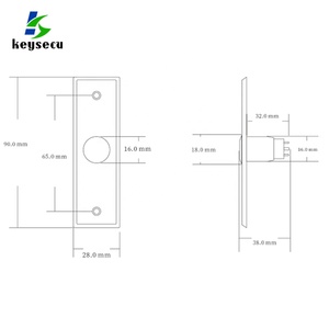 Smart Home Security Door Lock controllo accessi 12V NC/NO/COM Mini Push To Exit interruttore a pulsante di rilascio con indicatore luminoso a LED - Product Image 5