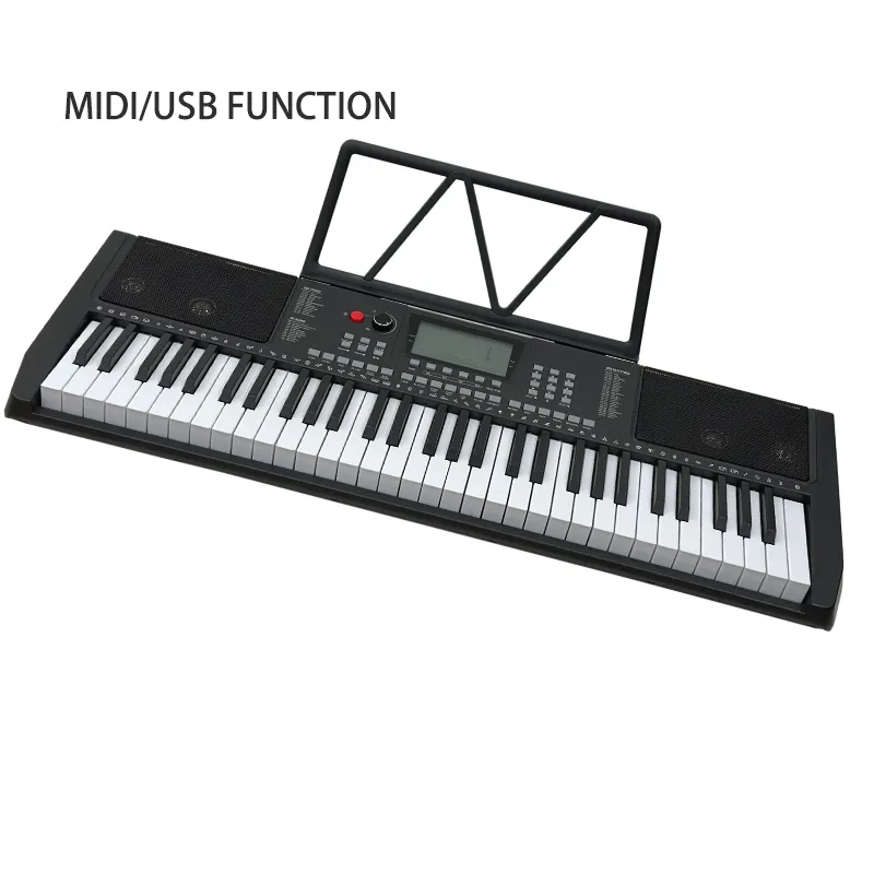 Đa chức năng 61 phím lớn cảm ứng phản ứng organ điện tử kỹ thuật số piano điện nhạc cụ USB Cổng MIDI
