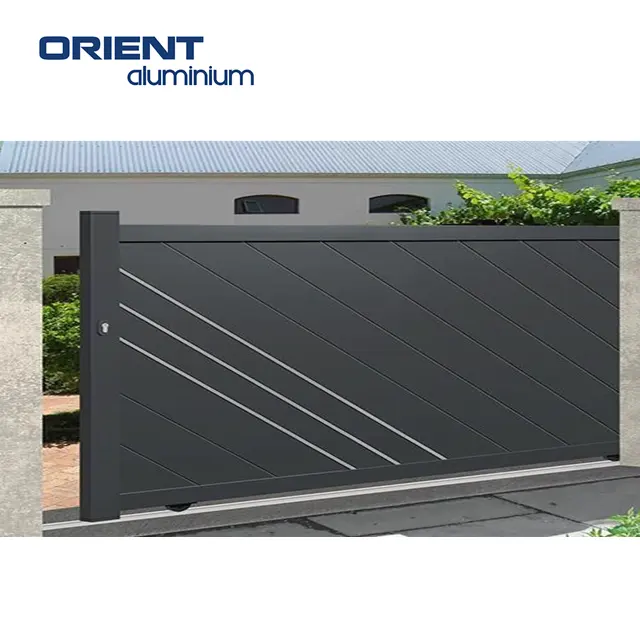 Waterproof Aluminium metal fence gate for outdoor