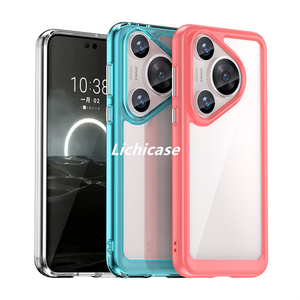 เคสโทรศัพท์ป้องกัน lichicase สำหรับ Huawei pura 80อะคริลิคแบบแข็งใส2 in 1ฝาหลังไฮบริดสีสันสดใส - Product Image 5