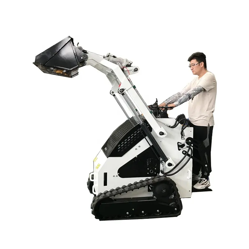 Nhà sản xuất nhỏ loader 4WD Máy kéo với kết thúc trước loader và backhoe Mini Máy kéo màu vàng màu xanh lá cây độc đáo đào tạo Dài Điện ISO