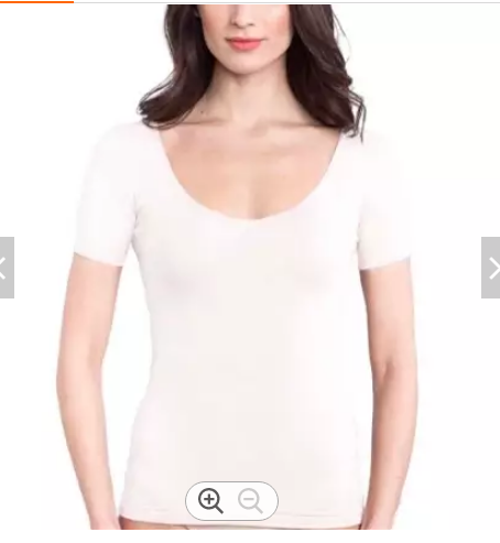 Scollo rotondo da donna bianco