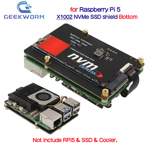 ДСП Geekworm X1002 Pcie M.2 Nvme Ssd плата для Raspberry Pi 5 совместим с M.2 NVMe SSDs быстрая передача данных - Product Image 5
