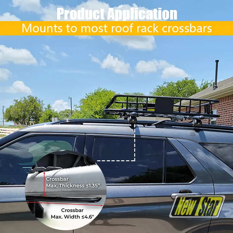 Extension top quality luggage holder carrier basket suv travel camping accessories car used roof rack bracket