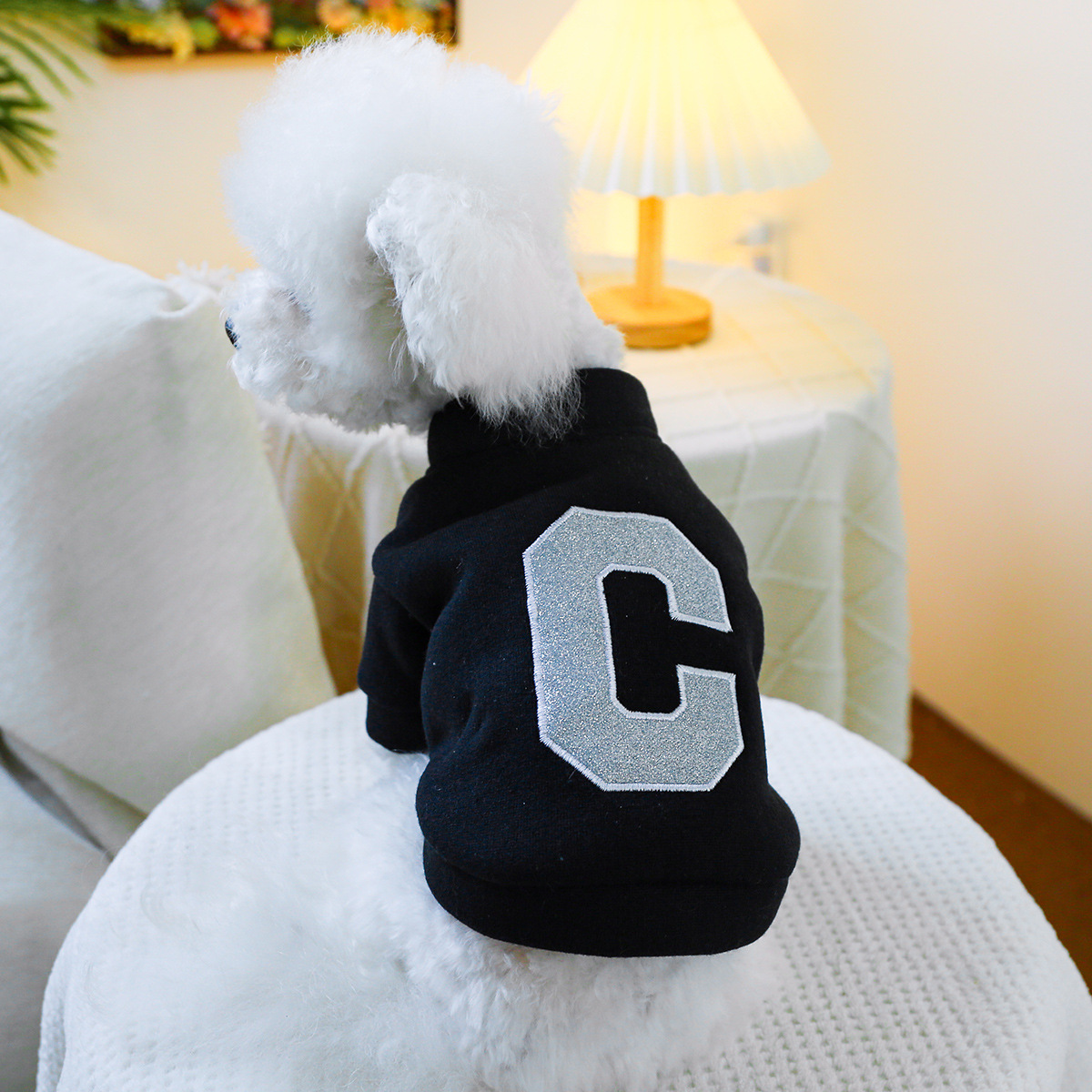 Letter C hoodie - black body