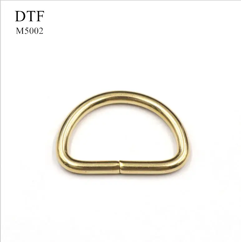Bag Accessories Shoe Garment Handbag Custom solid brass D Ring Clip Buckle