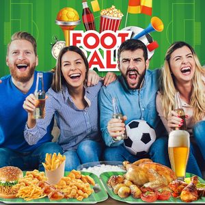 FIFA 2026 Bóng Đá Phục Vụ Khay Lớn Melamine Sân Vận Động Bóng Đá Platters Với Xử Lý Bóng Đá Sinh Nhật Đảng Trang Trí - Product Image 2